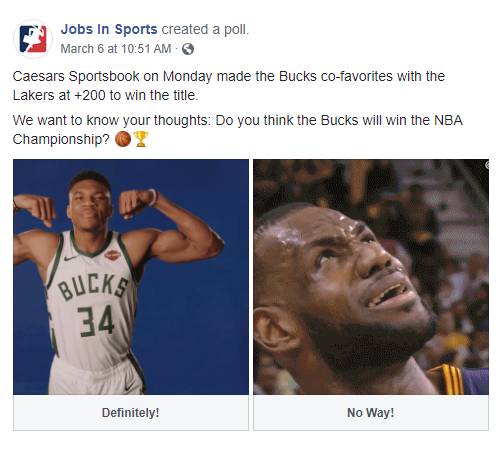 Caesars Sportsbook on Monday made the Bucks co-favorites with the Lakers at +200 to win the title. We want to know your thoughts: Do you think the Bucks will win the NBA Championship? basketball emoji trophy emoji