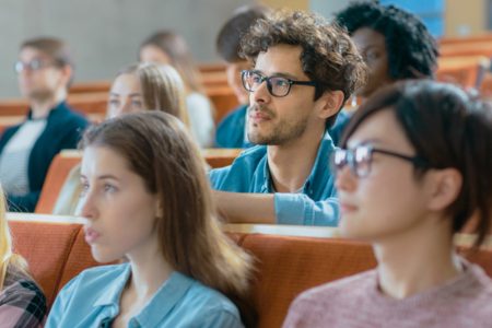 Students in a sports management class