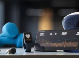 sports wearable technology and fitness data analytics dashboard