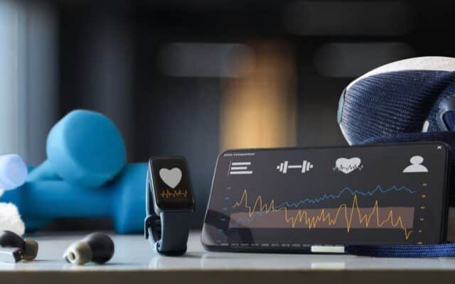 sports wearable technology and fitness data analytics dashboard