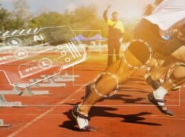 AI in sports runner performance analytics tracking.