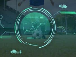 Artificial intelligence in sports soccer ball digital analytics.