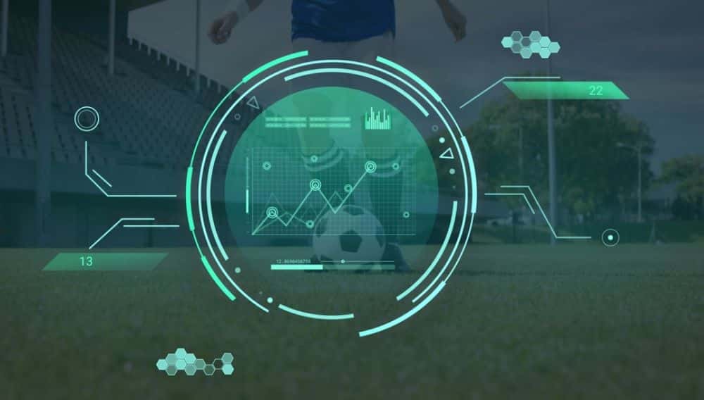 Artificial intelligence in sports soccer ball digital analytics.